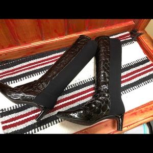 Stuart Weitzman Faux Calf High 6.5M Boot